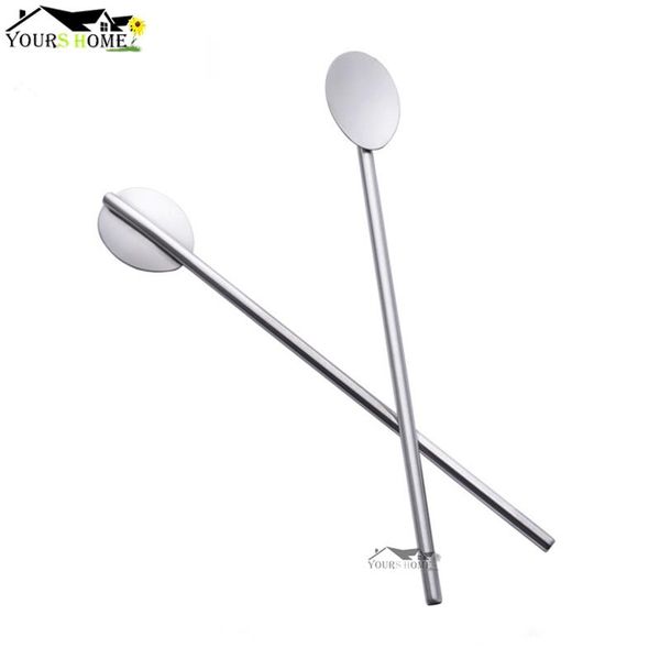 

drinking straws 182mm metal straw reusable stainless steel bag barware