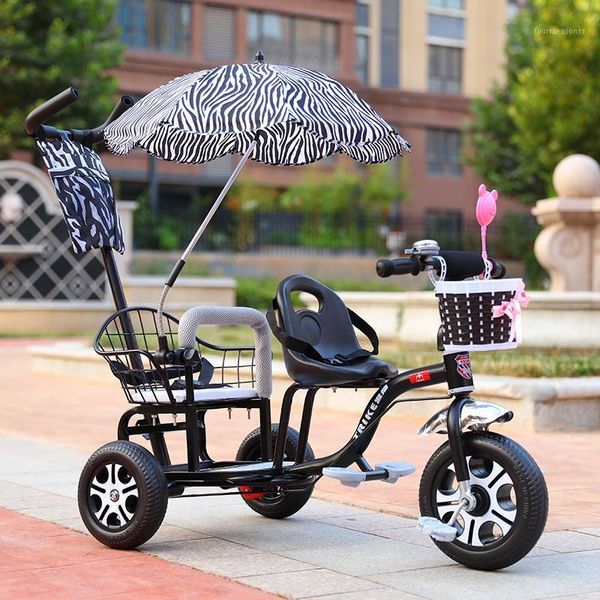 

strollers# baby stroller child double tricycle bicycle twin twins 0-3y 4-6y lightweight and versatile1