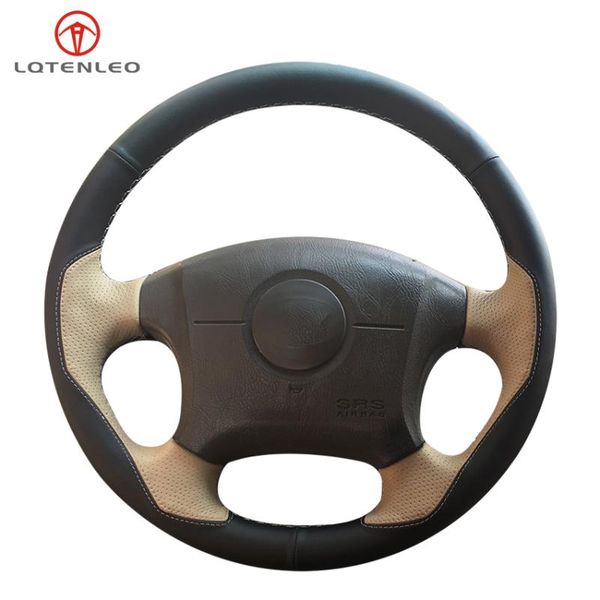 

black beige leather hand car steering wheel cover for elantra 2000 2001 2002 2003 2004 2005 2006 2007 2008 covers