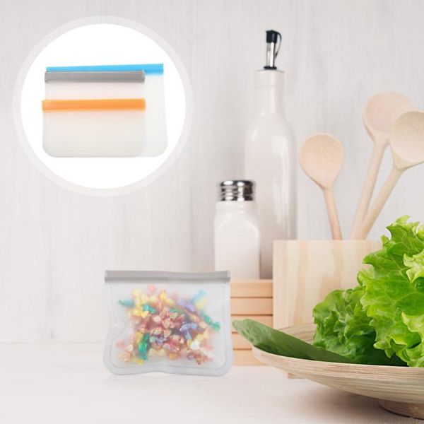 

set 12pcs reusable er bags snack fresh-keeping (assorted color) storage