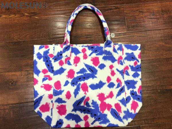 

duffel bags woman colorful tie dye printed canvas tote bag shopping flocking velvet letters front