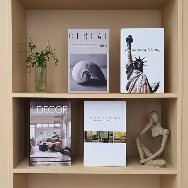 

decorative objects & figurines 2021 modern simplicity fake books for decoration coffee table book simulation model el villa living room home