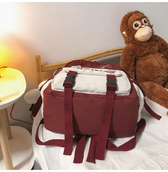 

backpack ytx983 large-capacity korean style high-value harajuku contrast color