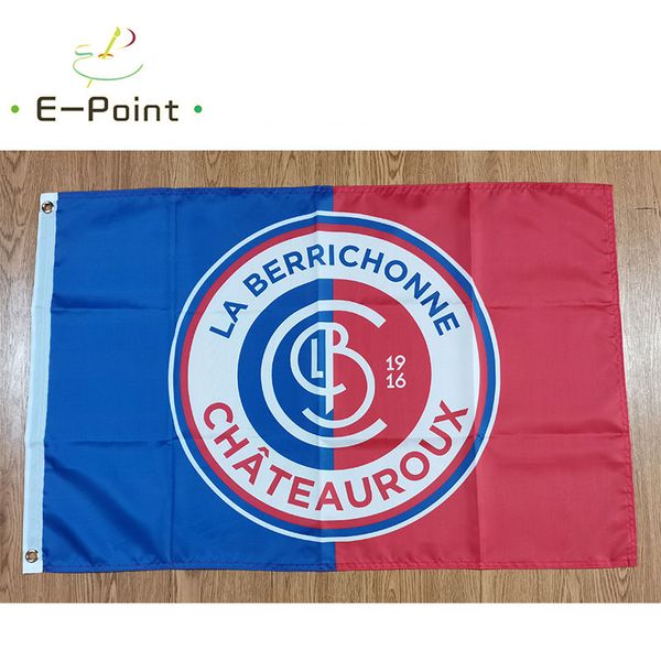 Bandiera della Francia Football Club LB Chateauroux 3 * 5ft (90 cm * 150 cm) Bandiere in poliestere Banner decorazione volante casa giardino Regali festivi