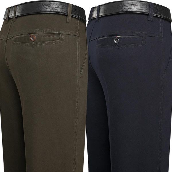 

men's pants 2021 autumn and winter business casual straight cargo, Black