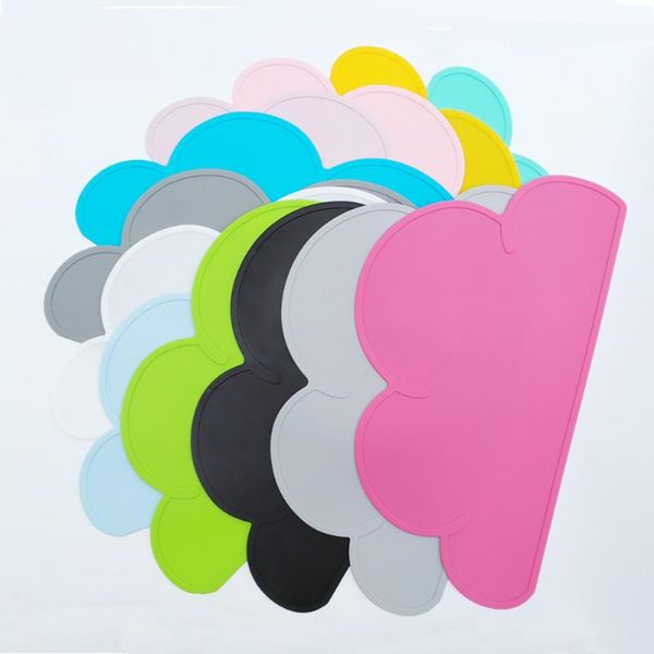 

table runner cloud shape placemat kid plate mat food grade silicone pad waterproof heat insulation kitchen gadget