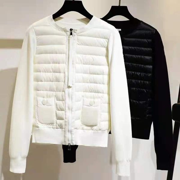 

lightweight women's wool down jacket & parkas, Black
