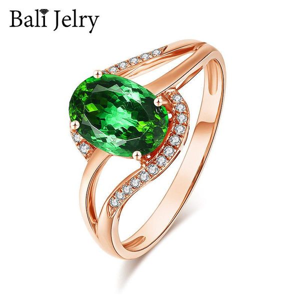 

cluster rings bali jelry retro 925 silver women ring jewelry oval emerald zircon gemstone open accessories for wedding party drop, Golden;silver