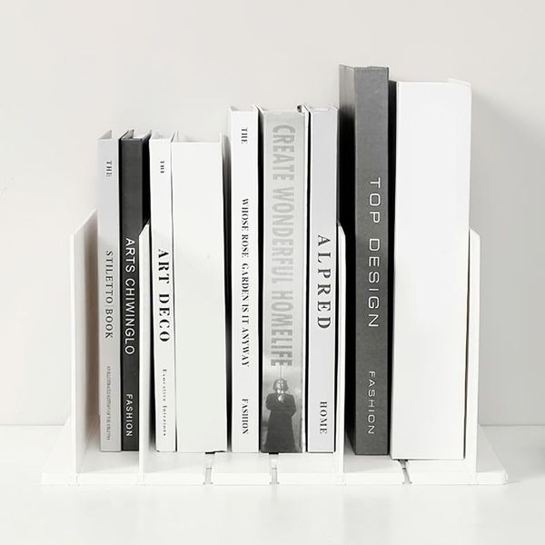 

hooks & rails detachable bookends for shelves book support stand office deskfile storage shelf with 4 dividers desk wardrobe organizer