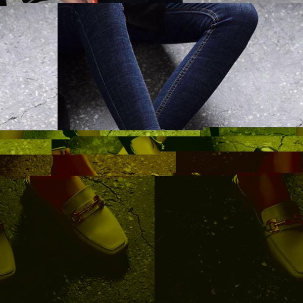 

slippers baotou sandals and women's thick fashion wear 2021 summer yinglunfu shoes wild casual low with lazy, Black