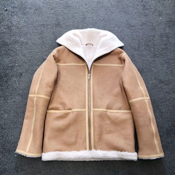 

women's leather & faux 2021 winter real genuine jacket women fur coats warm overcoat 12, Black