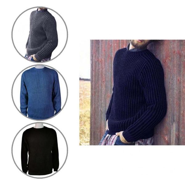 

men's sweaters stylish men sweater round neck all match thermal, White;black
