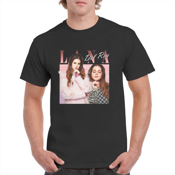 

men's t-shirts pink 90's lana del ray t-shirt retro trending graphics 100% cotton female/man, White;black