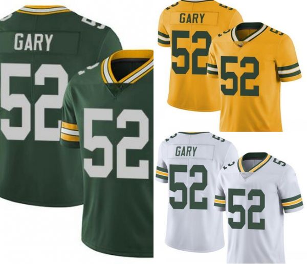 

green bay packers men #52 rashan gary women youth season vapor limited jersey, Black;red