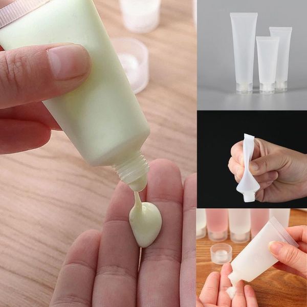 

storage bottles & jars 10pc empty tubes cosmetic cream pot portable bottle plastic mini refillable container containers