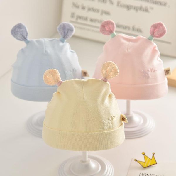 

beanies 0-3 month boy girl hat for born baby infant caps cotton beanie boys kids hats soft children's cap