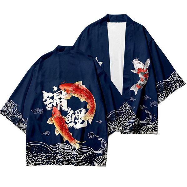 

ethnic clothing anime uzumaki akatsuki red cloud print kimono hip hop cardigan coats harajuku women casual loose streetwear shirts