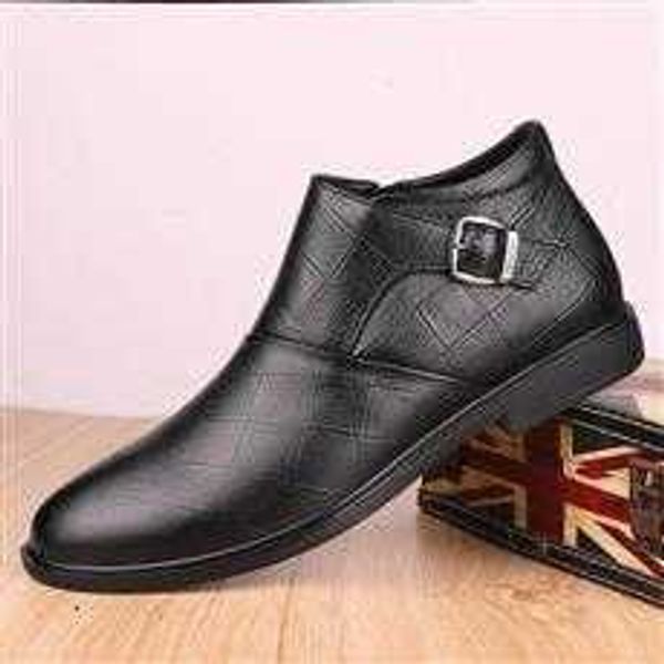 

tang zuo 1912-1 zhongbang leather shoes, , 37-46, Black