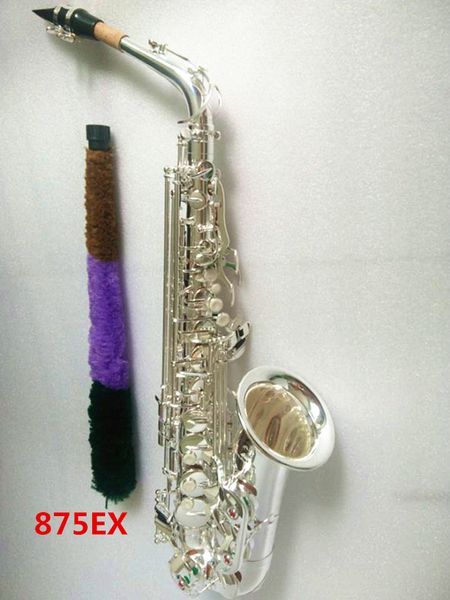 Japanisches Altsaxophon, versilbert, YAS-875EX, professionelles Musikinstrument, E-Saxophon-Mundstück mit Hartschalenetui