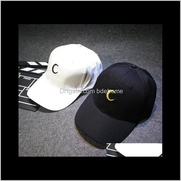 Cappelli da ballo Cappelli, Sciarpe Guanti Fashion Aessories Drop Delivery 2021 Sailor Crescent Dad Berretto da baseball ricamato Harajuku Soft Sister Moon