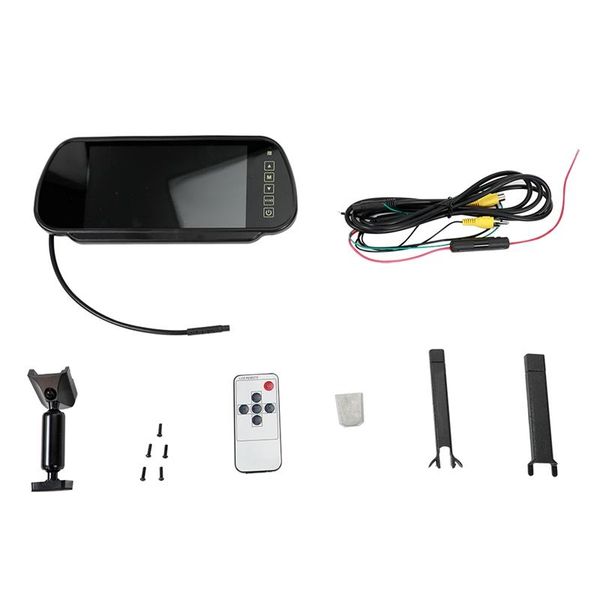 

inch tft lcd car mirror monitor system kit rearview support ntsc & pal video