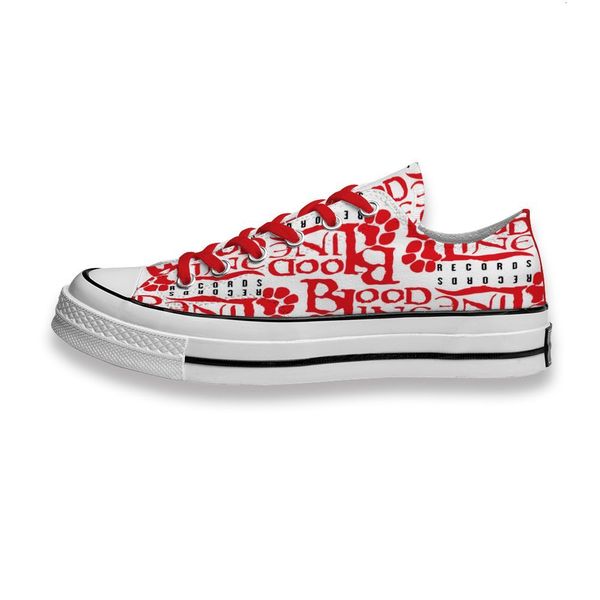 

custom printed shoes bloodline records sneakers low mens womens skateboard sport footwear diy trainers canvas casual shoe