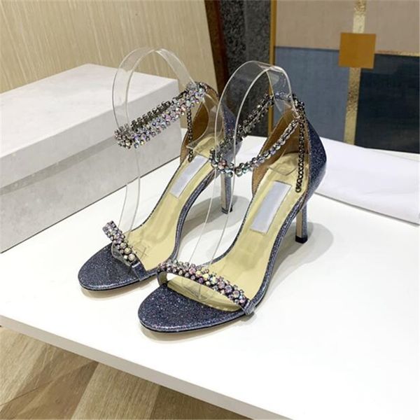 

quality ladies peep toe sandals brand sandalias mujer crystal sandalia feminina summer wedding party shoes women, Black