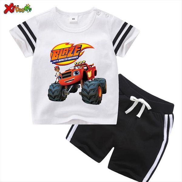 

toddler baby boys suits infant boy summer clothing set clothes kids cotton pants suit children striped sports fashion, White