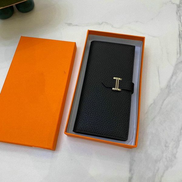 

wallets 2021 fashion simple purse long standard wallet men women coin card clutch, Red;black