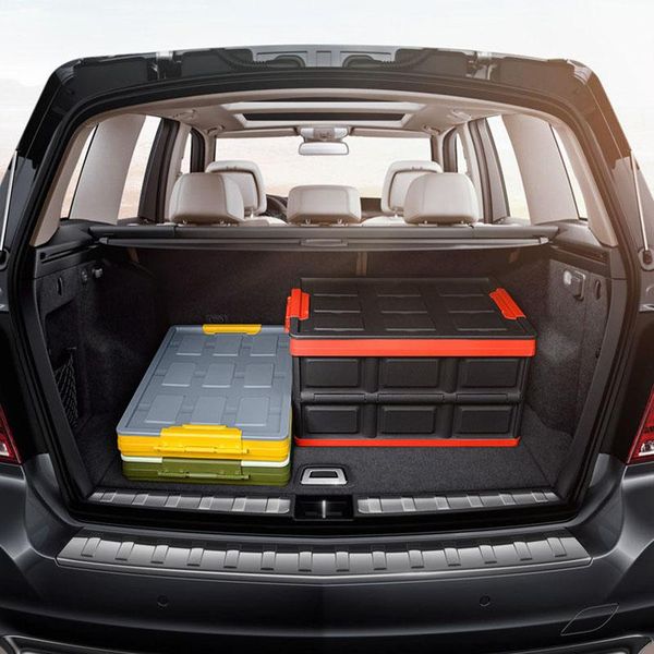 

car organizer trunk storage box pp material vehicle-mounte household use firm foldable oganizer two size 30l 55l volume