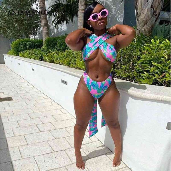 

pineapple printed criss cross bikinis 2 piece set summer beachwear women swimming suits plus size d74-ce21, White;black