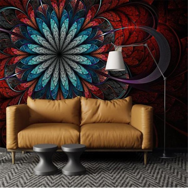 

wallpapers milofi large non-woven wallpaper mural european simple abstract flower pattern living room bedroom background wall