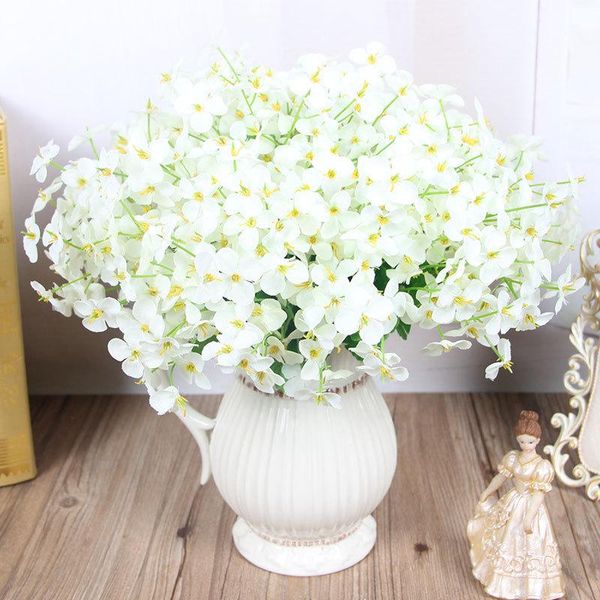 

decorative flowers & wreaths european-style artificial plants four-leafed clover bouquet home decoration plastic fake wedding garden party d