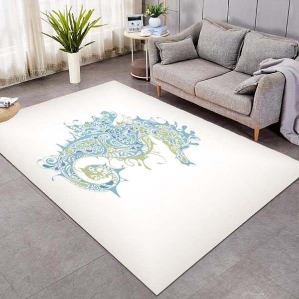 

carpets hippocampus carpet 3d print aquatic animals mat home textile for living room floor bedroom rug 8 size custom