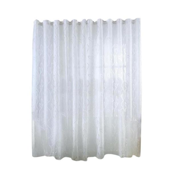 

100x270cm bubble leaf pattern window sheer curtain for bedroom living room home decoration textile & drapes