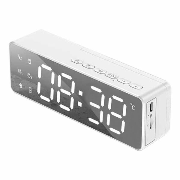 

deskdigital alarm clock wireless bluetooth speaker for bedroom portable speakers