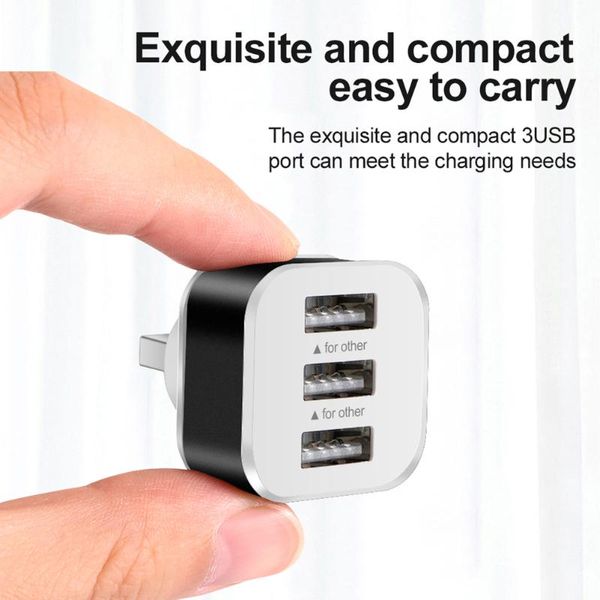 

hubs usb2.0 hub quick charge 3 ports usb splitter mobile phone tablet keyboard mice chargers wall adapter with led indicator