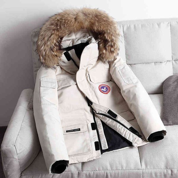 

autumn and winter new down jacket male youth canadian goose short korean thickened, Black