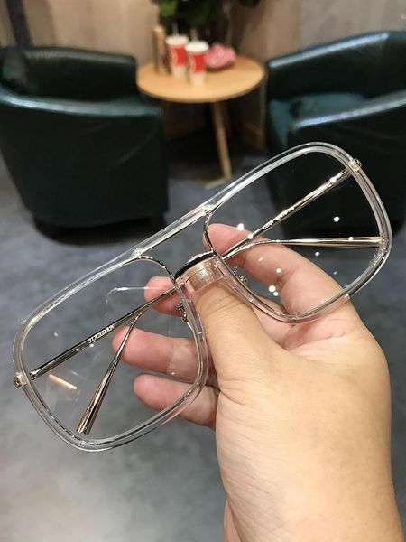 

fashion sunglasses frames jinjin big double bridge frame for men and women oversize glasses myopia anti blue light lens decorative gorgeous, Black