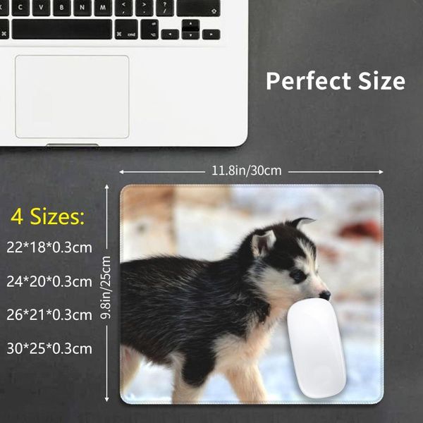 

mouse pads & wrist rests siberian husky puppy pad diy print snowdog