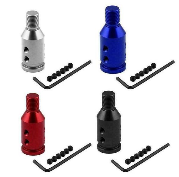 

shift knob universal silver gear adapter converter for car threaded shifters