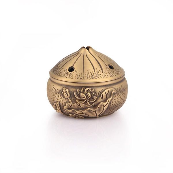 

fragrance lamps pure brass lotus stove home zen ornaments