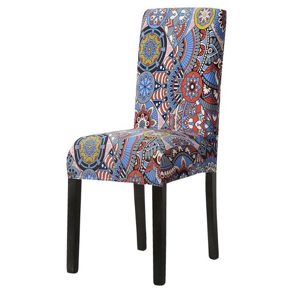 

chair covers 6pcs painted spandex elastic printing cover removable anti-dirty seat case for banquet wedding home decor