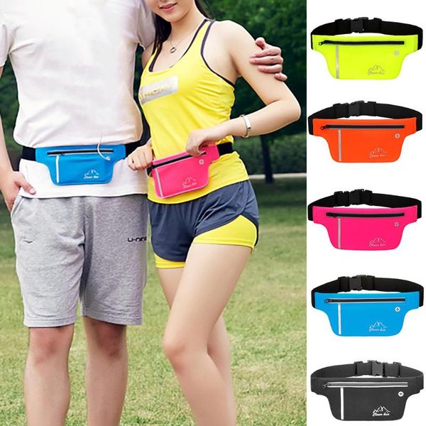 

waist bags running belt pack - phone sports bag workout fanny packs for women camping hiking men #3