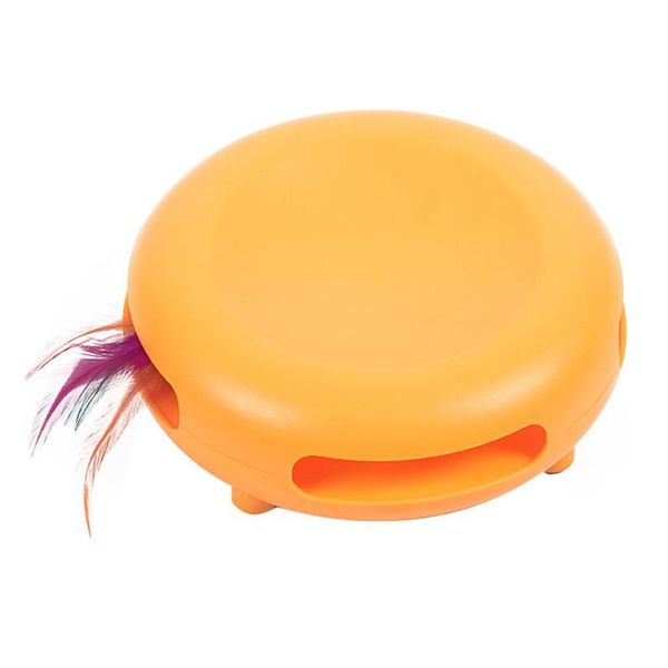 

pet toy automatic turntable interactive cat with rotating feathers and sound toys