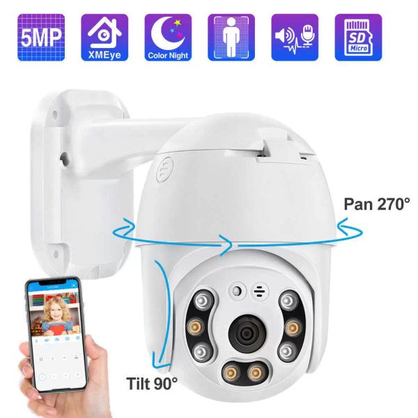 

techage 1080p 5mp poe ptz ip camera human detection color night vision twoway audio security cctv camera video surveillance p2p1544866