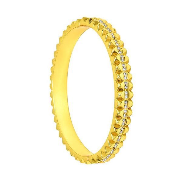 

bangle design charm rainbow bangles copper zirconia rhinestone cuff trendy jewelry gift for women girls, Black