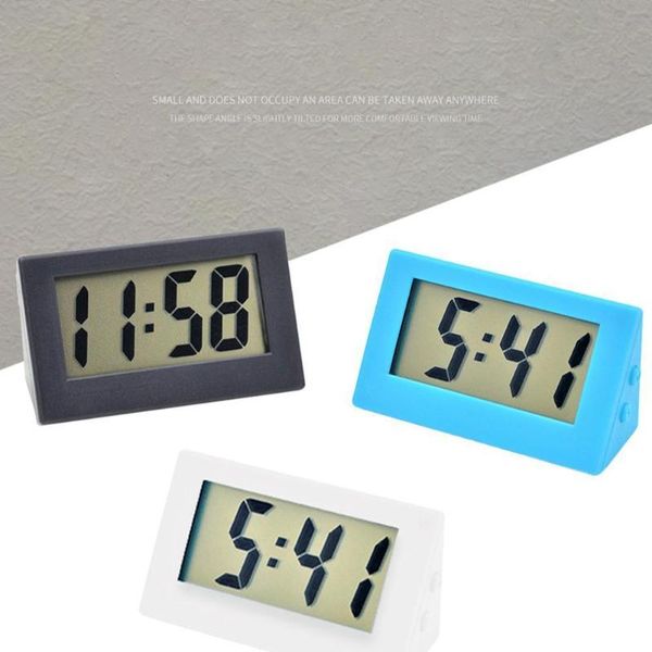

other clocks & accessories mini lcd digital table dashboard desk electronic clock for deskhome office silent time display