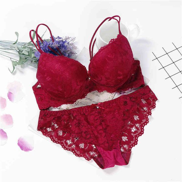 

lingerie pink sujetador transparente panties and bra underwear set women japanese fashion conjunto, Red;black