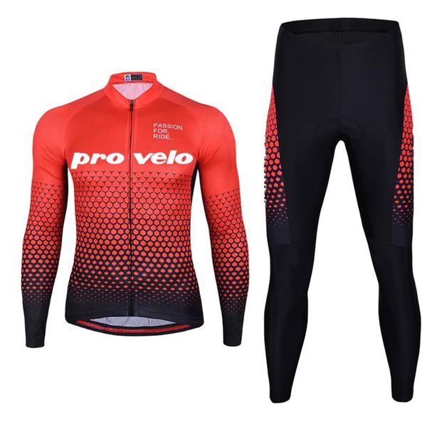 

racing sets men's cycling jersey set 2021 pro team provelo winter thermal fleece bicycle clothing super warm long sleeve mtb bike unifo, Black;blue